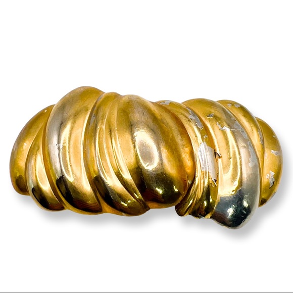 Gay Boyer Accessories - Vintage 1980’s Gay Boyer signed Shrimp Belt Buckle